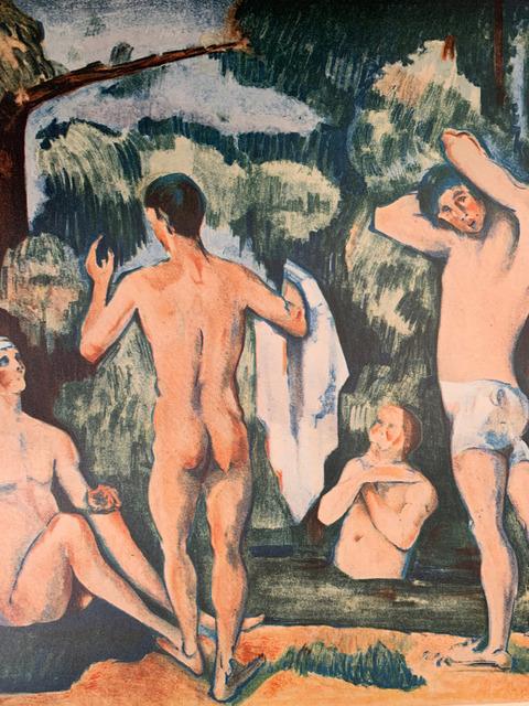 1954 Hommage A Cezanne Orangerie des Tuileries Gallery Poster