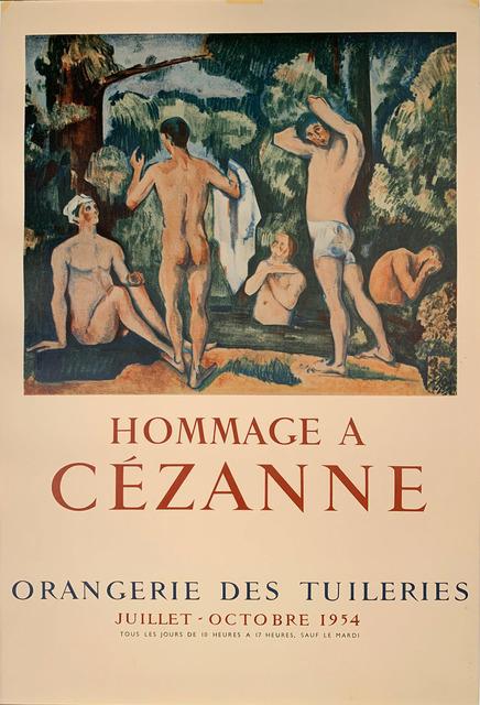 1954 Hommage A Cezanne Orangerie des Tuileries Gallery Poster