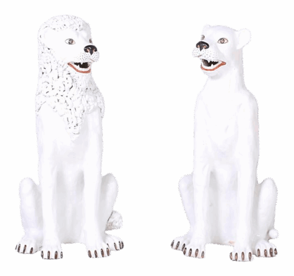 1960s Mid-Century Italian Terra Cotta Lions - a Pair