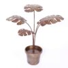 1970s Mid Century Metal Potted Plant Sculpture