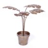 1970s Mid Century Metal Potted Plant Sculpture