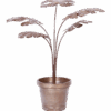 1970s Mid Century Metal Potted Plant Sculpture
