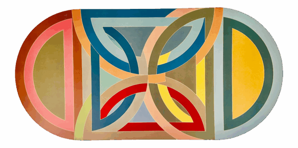 1980s Los Angeles County Museum of Art Frank Stella Exhibition Poster