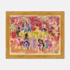 At a Dinner Party by Happy Menocal in Gold Frame, Small Art Print