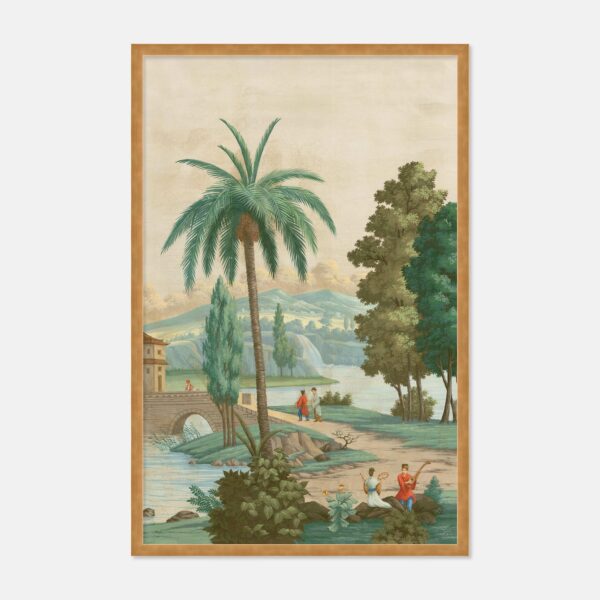 China Palm by Paul Montgomery in Gold Frame, Large Art Print