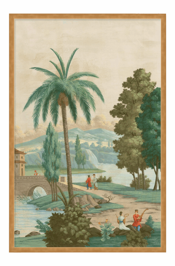 China Palm by Paul Montgomery in Gold Frame, Large Art Print
