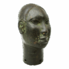 Classic Benin Bronze Head African Sculptures
