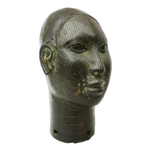 Classic Benin Bronze Head African Sculptures Classic Benin Bronze Head African Sculptures