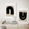 Contemporary Minimalist Abstract Giclee Prints - a Pair