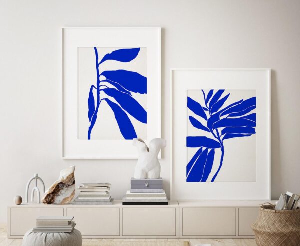 Contemporary Minimalist Botanical Giclee Prints - a Pair Contemporary Minimalist Botanical Giclee Prints - a Pair