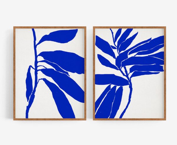 Contemporary Minimalist Botanical Giclee Prints - a Pair Contemporary Minimalist Botanical Giclee Prints - a Pair