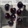 Contemporary Oil Cherries Painting on Armani Ad Newsprint- Wrapped Canvas