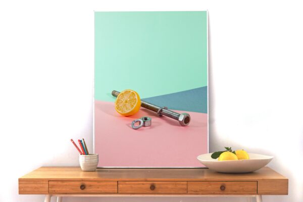 Contemporary Still Life Photo, "Miami Futuristic Cocktail Lounge #5", Limited Edition Giclée Print on Gallery Satin PhotographicPaper