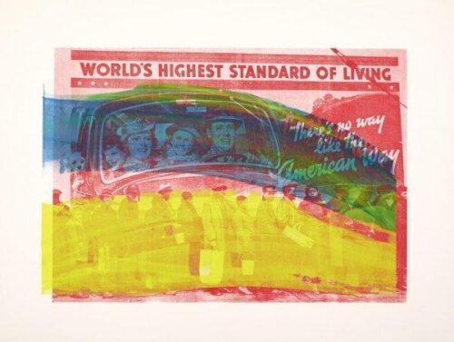 David Lawrence the American Way, #3, 2013 SIlkscreen Monoprint