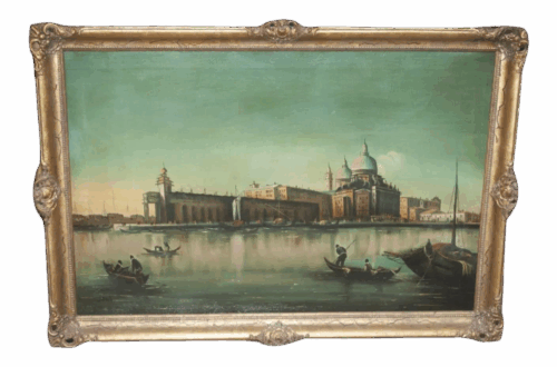 Early 20th Century Maritime Scene Oil Painting Signed J.Foster, Framed