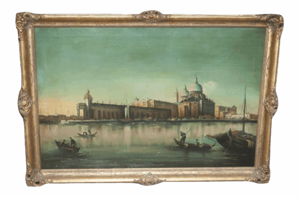 Early 20th Century Maritime Scene Oil Painting Signed J.Foster, Framed Early 20th Century Maritime Scene Oil Painting Signed J.Foster, Framed
