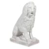 Facing Early to Mid-20th Century Regal, Majolica Lion Figures - A Pair
