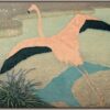 Flamingo Canvas - Hand Embellished