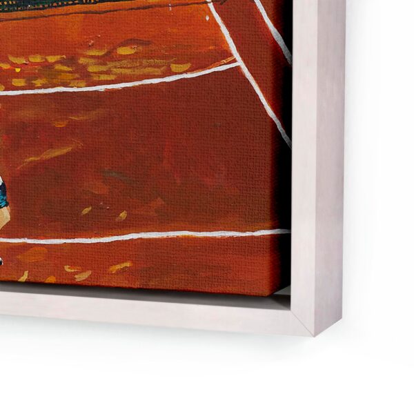 French Open by Shaun Ellison in Whitewashed Frame, Large Art Print
