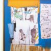 Jean Michel Basquiat Vintage 1997 Framed Fine Art Lithograph Print " Worthy Constituents " 1986