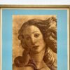 " l'Art Italien " Vintage 1935 Mourlot Fine Art Lithograph Print Art Deco Framed Paris Exhibition Poster Botticelli " Birth of Venus " 1482