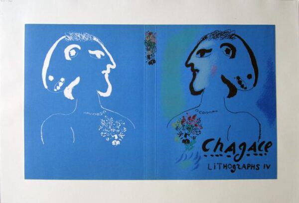 Marc Chagall Stone Lithograph 4 Book Cover/Print