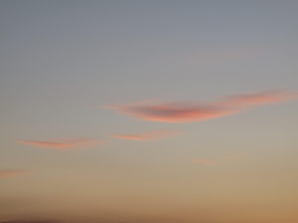 Mounted Contemporary Abstract Clouds Mounted Photographic Color Print
