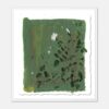 Olive Botanical Diptych by Lia Burke Libaire in White Frame, Small Art Print