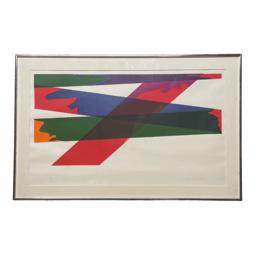 Original 1969 Piero Dorazio Abstract Italian School Lithograph - Color Field