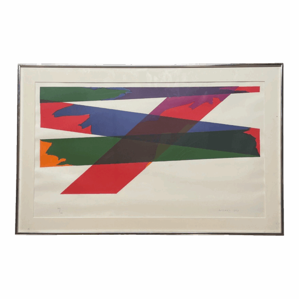 Original 1969 Piero Dorazio Abstract Italian School Lithograph - Color Field Original 1969 Piero Dorazio Abstract Italian School Lithograph - Color Field