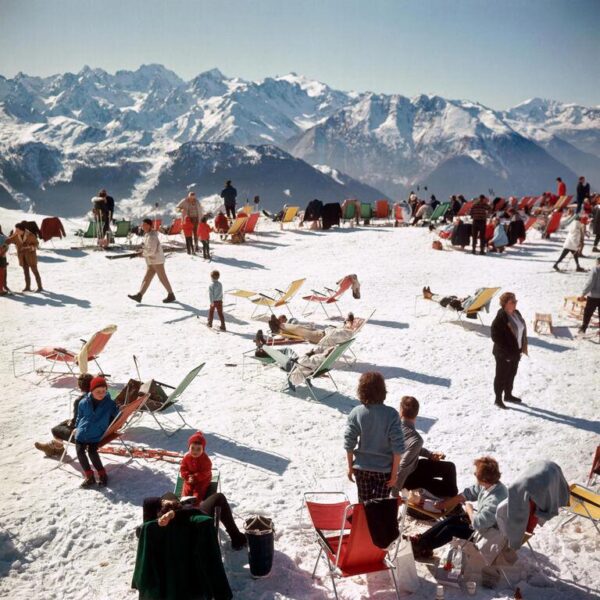 Original Slim Aarons Verbier Vacation Photographic Print