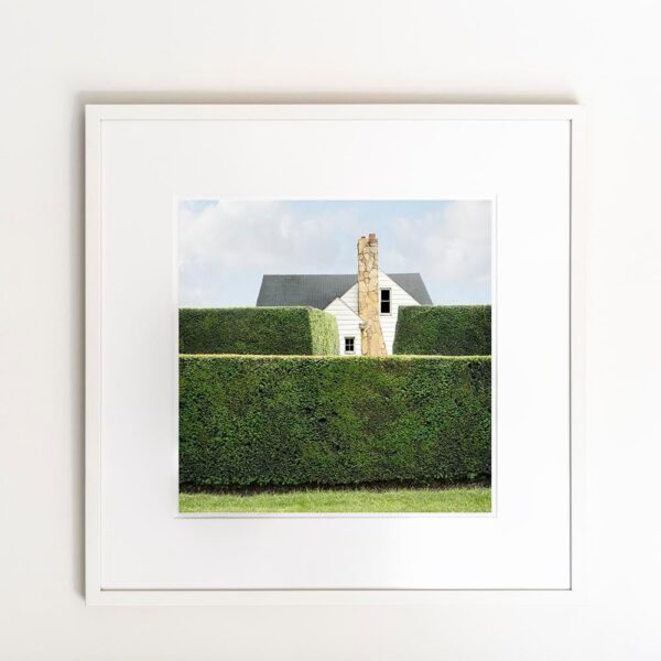 "Privacy #5" Contemporary House Photograph Landscape Digital Collage by Carol Erb