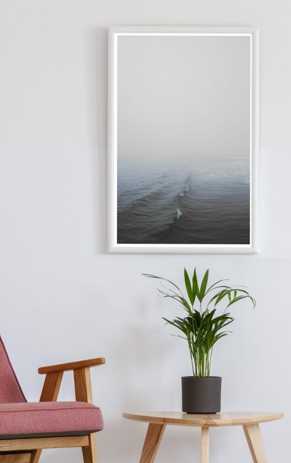 "Wave" Minimalist Ocean Photograph by Capricorn Press