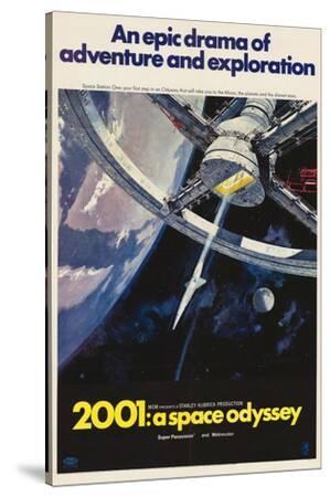 2001: A Space Odyssey, 1968 - Canvas Print Wall Art, 36x54 2001: A Space Odyssey, 1968 - Canvas Print Wall Art, 36x54