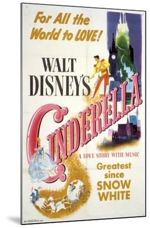 24X36 Disney Cinderella - One Sheet - Wood-Mounted Wall Art Print, 24x36 24X36 Disney Cinderella - One Sheet - Wood-Mounted Wall Art Print, 24x36
