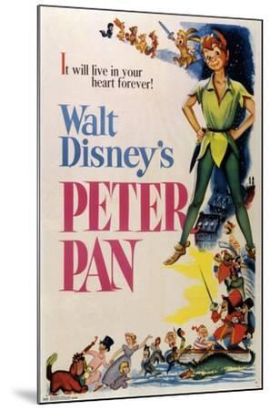 24X36 Disney Peter Pan - One Sheet - Wood-Mounted Wall Art Print, 24x36 24X36 Disney Peter Pan - One Sheet - Wood-Mounted Wall Art Print, 24x36
