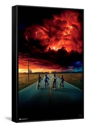 24X36 Netflix Stranger Things: Season 2 (2017) - Key Art - Black Framed Canvas Print Wall Art, 24x36 24X36 Netflix Stranger Things: Season 2 (2017) - Key Art - Black Framed Canvas Print Wall Art, 24x36