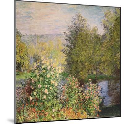 A Corner of the Garden at Montgeron, 1876-7 - Wood-Mounted Wall Art Print, 16x16