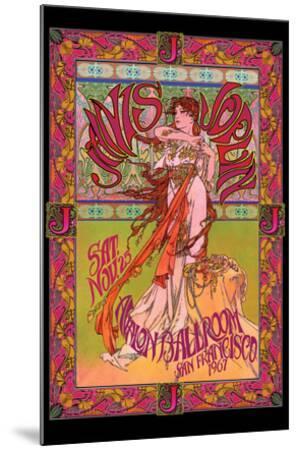 Bob Masse- Janis Joplin Avalon Ballroom Nov 1967 - Wood-Mounted Wall Art Print, 24x36
