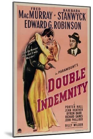 Double Indemnity, 1944, Directed by Billy Wilder - Wood-Mounted Wall Art Print, 12x18