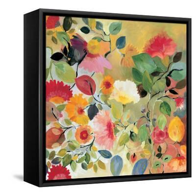 Garden of Hope - Black Framed Canvas Print Wall Art, 16x16