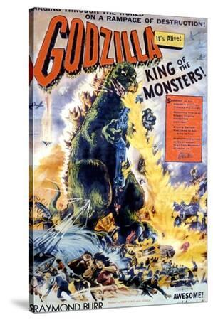 Godzilla, King of the Monsters!, 1956 - Canvas Print Wall Art, 36x54
