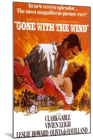 Gone with the Wind - Wood-Mounted Wall Art Print, 24x36
