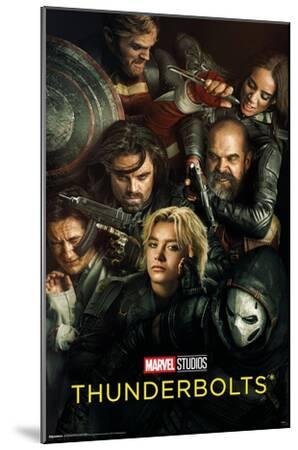 Marvel Thunderbolts (2025) - Teaser One Sheet - Wood-Mounted Wall Art Print, 13x19