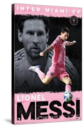 MLS Inter Miami CF - Lionel Messi 25 - Canvas Print Wall Art, 22x34