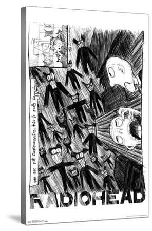 Radiohead - Scribble - Canvas Print Wall Art, 22x34