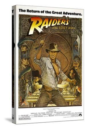 RAIDERS OF THE LOST ARK [1981], directed by STEVEN SPIELBERG. - Canvas Print Wall Art, 12x18
