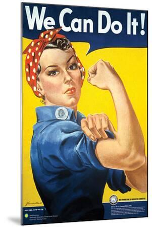 Smithsonian- Rosie The Riveter - Wood-Mounted Wall Art Print, 24x36