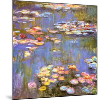 Water Lilies, 1916 - Wood-Mounted Wall Art Print, 28x28
