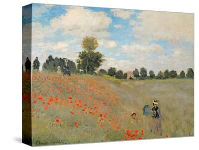 Wild Poppies, Near Argenteuil (Les Coquelicots: Environs D'Argenteuil), 1873 - Canvas Print Wall Art, 12x9